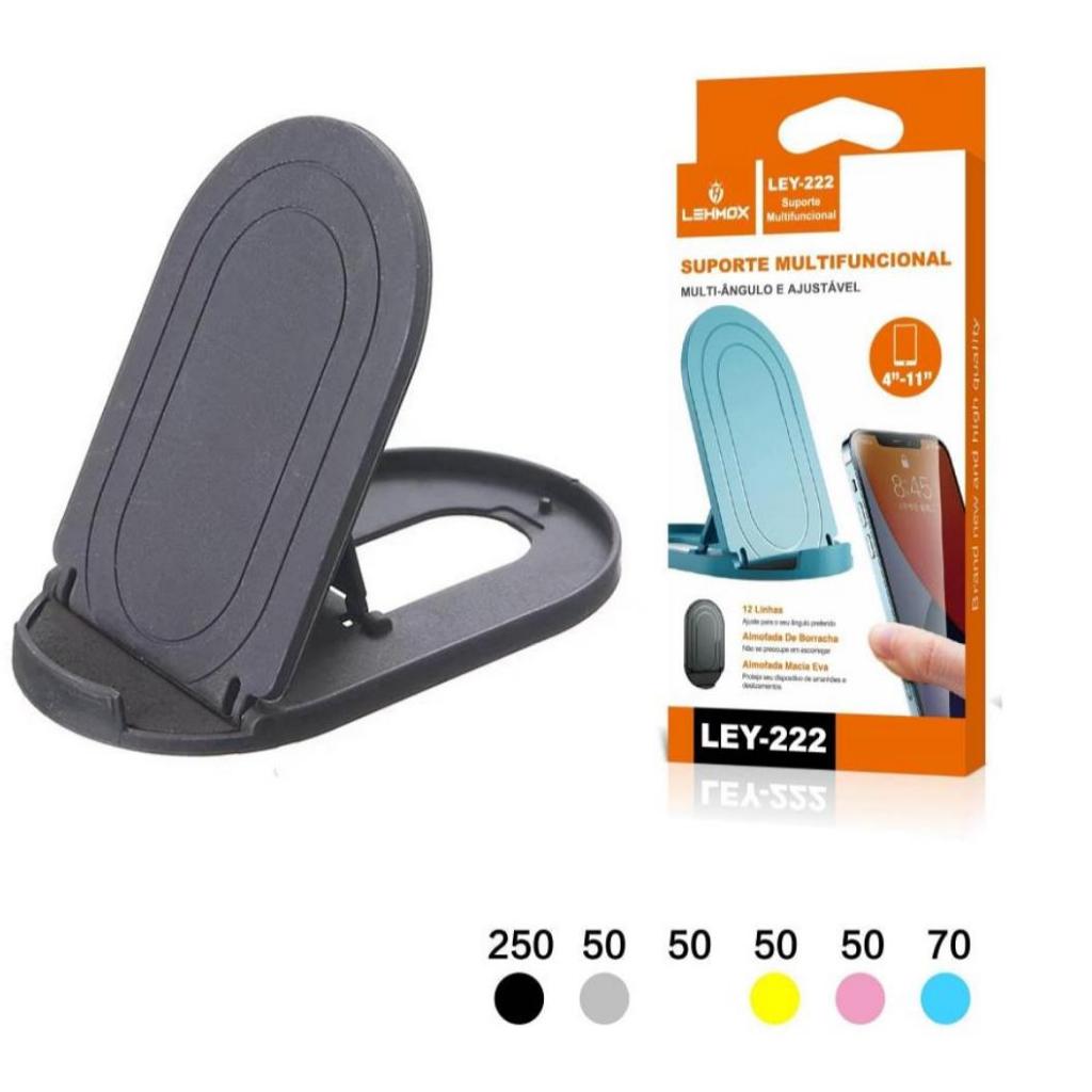 Suporte para Celular de mesa Universal e Tablet Ajustavel LEY-222