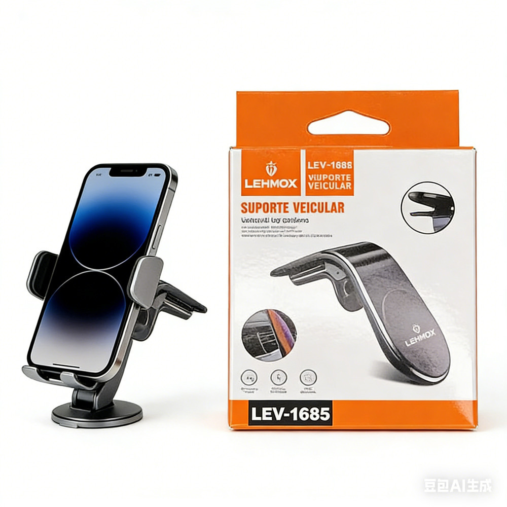 Suporte Veicular Magnético Lehmox LEY-1685 Para Celular e GPS Painel