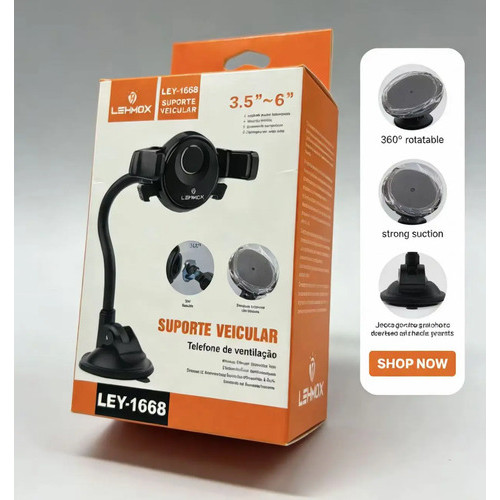 Suporte Veicular Lehmox Ley-1668 Haste Flexível