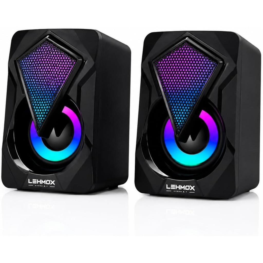 Caixa de Som Gamer Subwoofer 6W RMS USB P2 PC Notebook Celular LEHMUX LEY-1916
