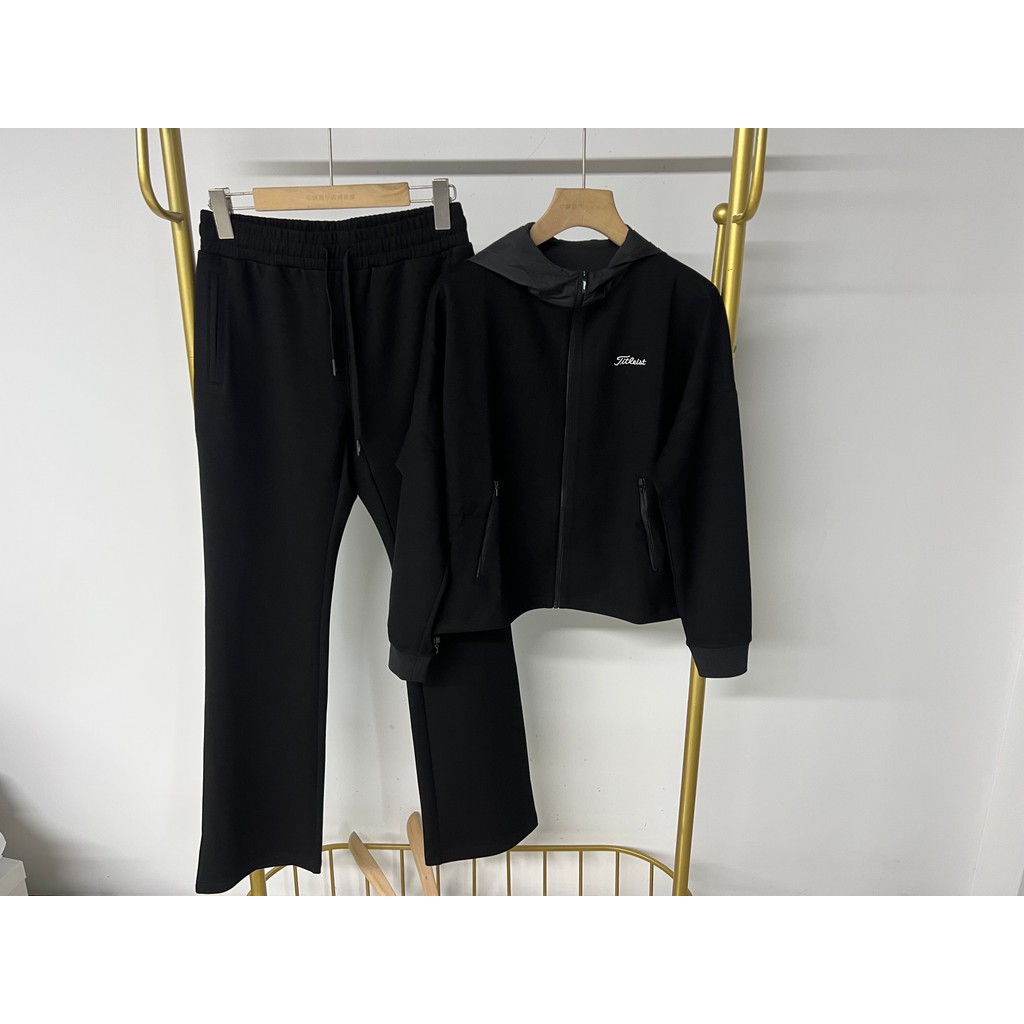 21115 exportado para a coreia do sul Tis Golf roupas femininas 25 outono alta elástica esportes jaqueta com capuz calças
