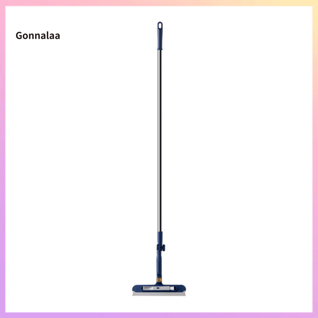 Glass Wiper with Flexible Corner Head 180° Rotating Double-sided Scraper Built-in Brush Multi-angle Window Cleaner for