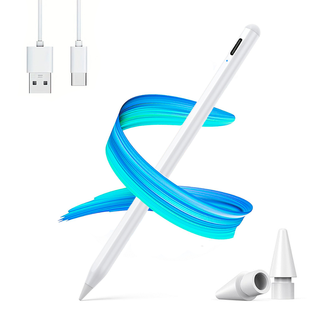 UVAIA Pen Caneta Pencil para iPad 6, 7, 8, 9, 10 e 11 A16 Com Palm Rejection, Bateria de Longa Duração e 2 pontas extras