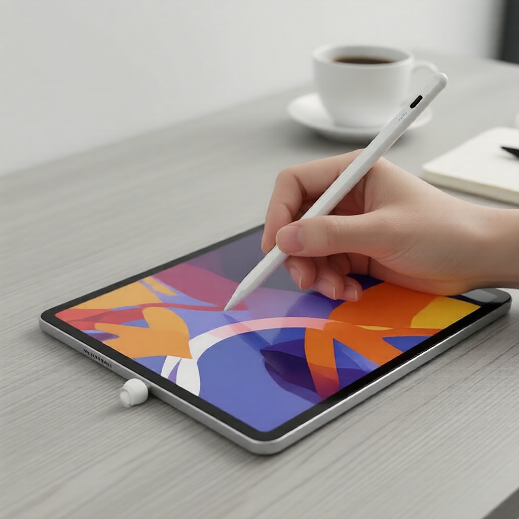 Caneta Stylus Universal com Palm Blocker, Compatível com iPad 2018+ iOS Android