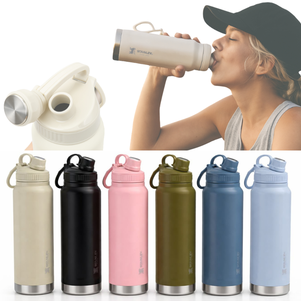 Garrafa Térmica Academia Esporte Inox Água 1 Litro Quente & Frio Squeeze Personalizada Nome/Logo Gravação a Laser