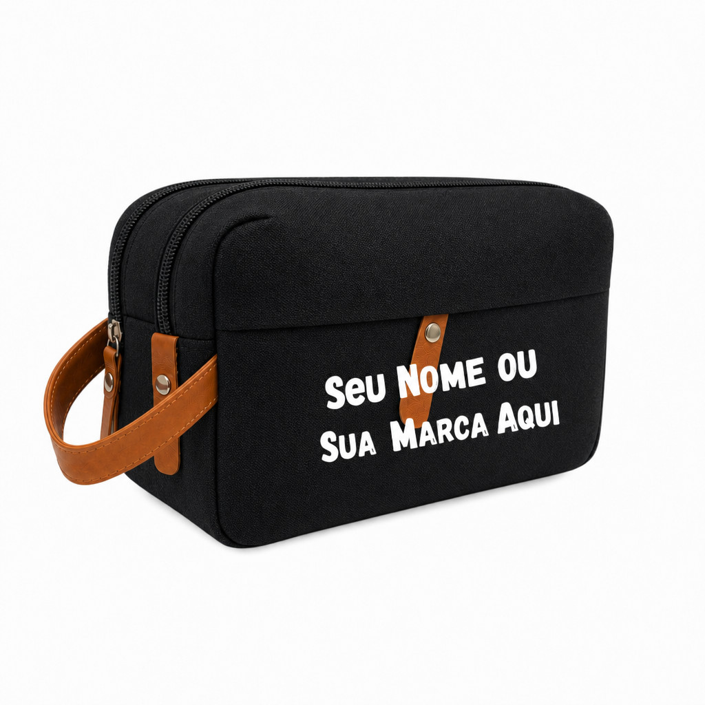 Necessaire Bolsa Premium 4 Divisória Personalizada Logo Nome