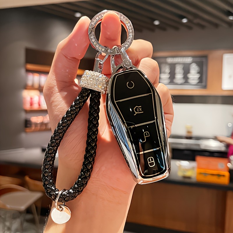 Capa De Chave De Carro TPU Para BYD Han Ev Tang Dm/Qin PLUS/Song Pro/MAX/Yuan Dolphin E2 Protetor Automática Acessórios