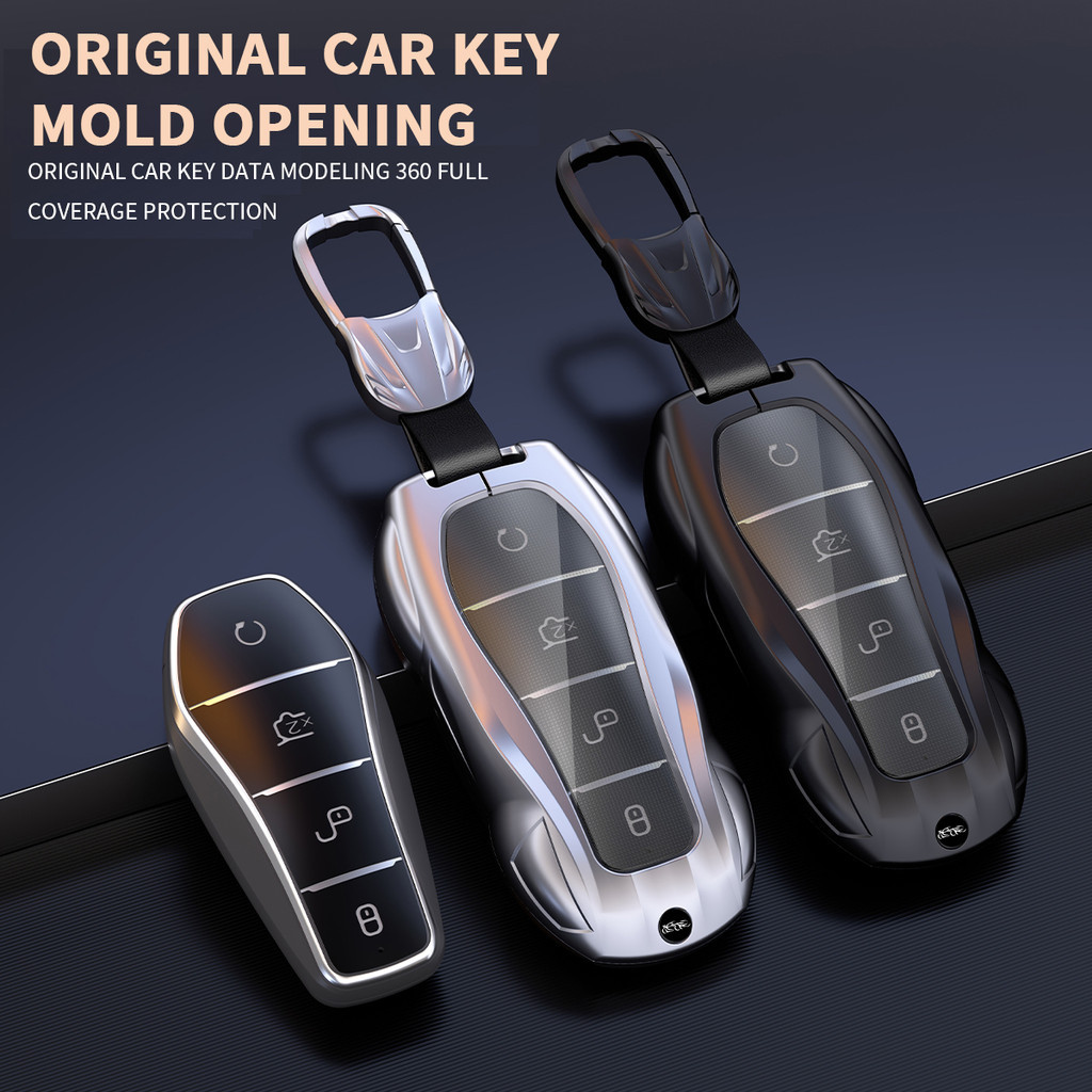 Design De Carro Esportivo Liga De Zinco Caso Chave Do Capa Para BYD Han Ev Tang Dm Qin PLUS Song Pro MAX Yuan Golfinho E