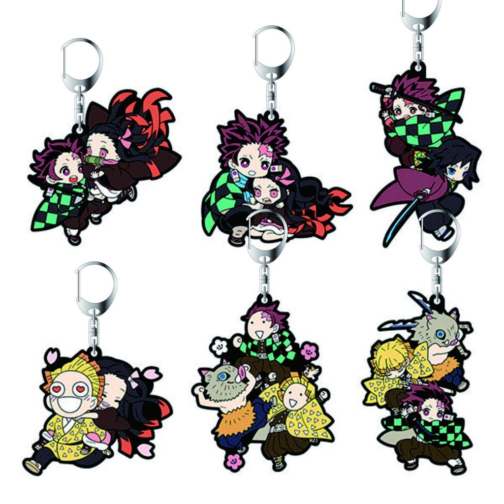 Cute cartoon acrylic double-sided transparent keychain