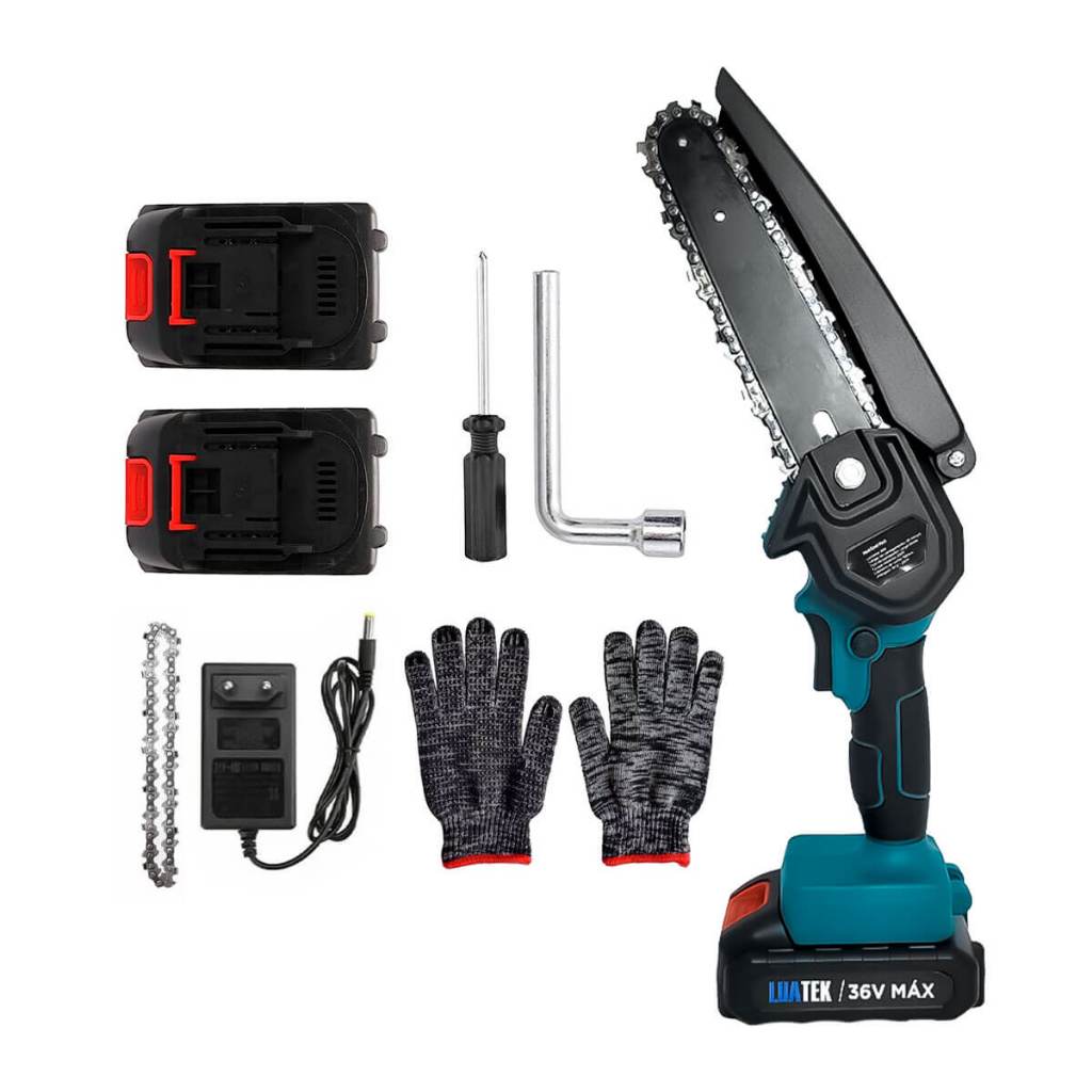 Moto Serra Mini Para Jardinagem Recarregável 36v
