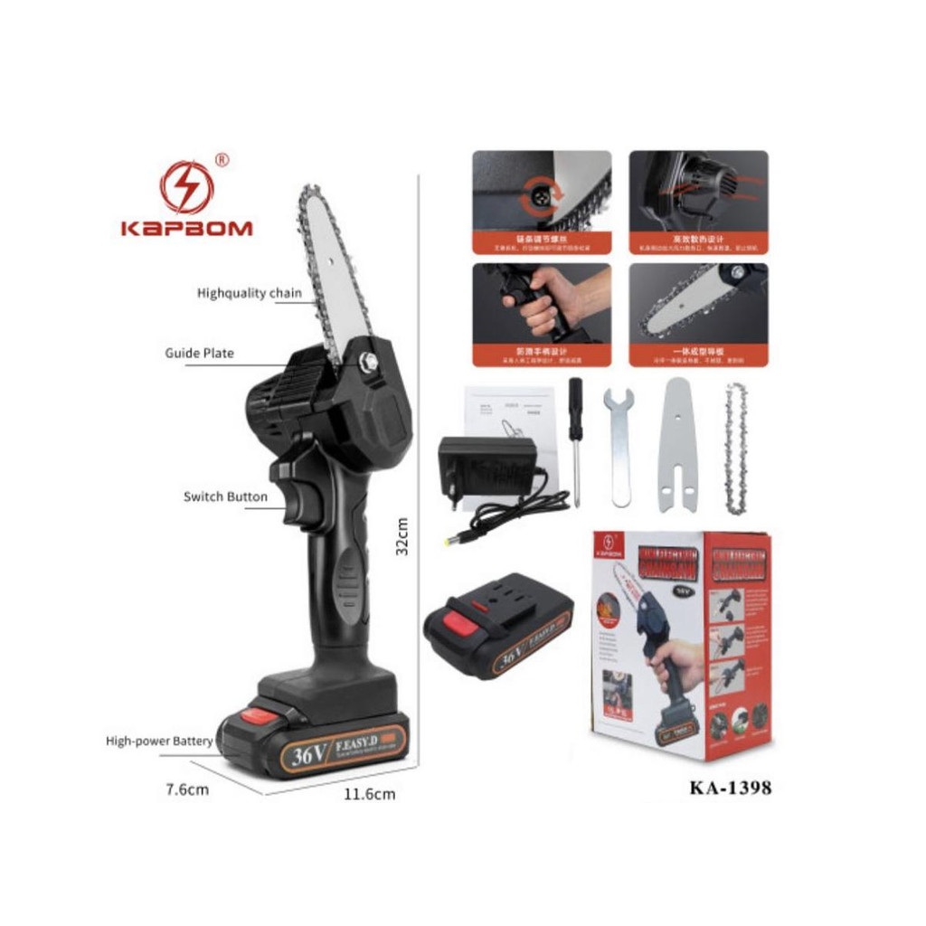 Mini Serra Elétrica Bivolt 36V 600W