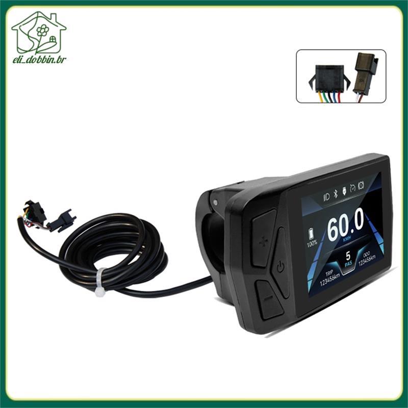 Bicicleta Elétrica 36V-72V LCD T24 Mini Display SM Conector E-Bike Para Acessório De