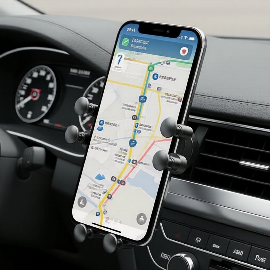 Suporte Magnético de Carro Essager 360° para Celular, Pegada de Metal por Gravidade para Smartphones de 4.7–6.7