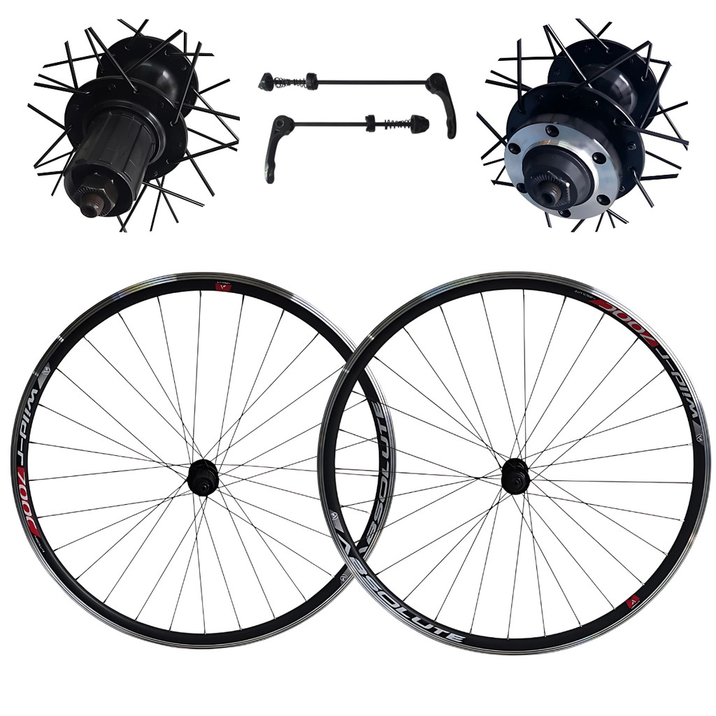 Roda Absolute Speed Wild-R2 8 A 10V Aro 700 Freehub HG - Par Maior Resistência