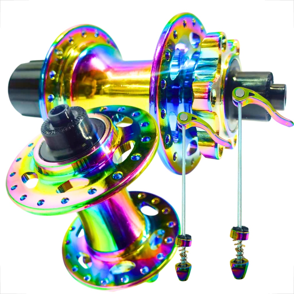 Par Cubos Alumínio 36 Furos K7 Freehub HG para Disco – Rolamentado para MTB/Speed