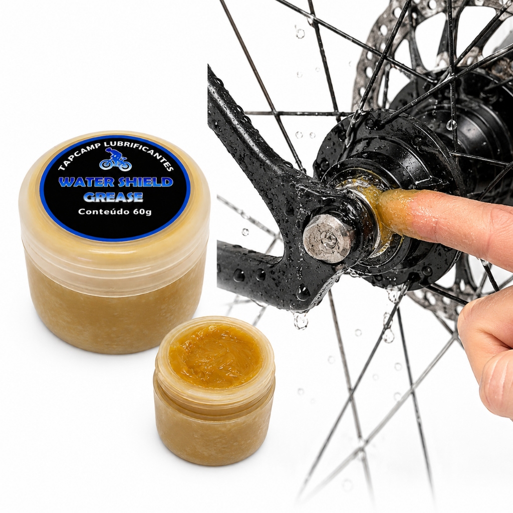 Graxa Shield para Bike 60g Alta Resistência à Água Cubos Rolamentos e Câmbio