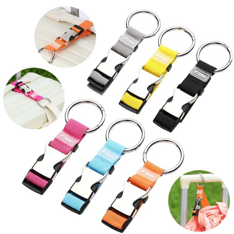 Gvrycqoky 1 Peça Alças De Bagagem Para Malas Clipe De Mola De Metal Cintos De Mala Ajustáveis De Nylon Cinto Bolsas De T