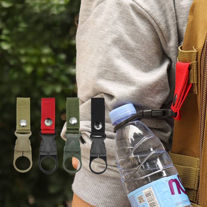 [Dhiint] 1 Pcs Webbing Bule Gancho Suporte Para Garrafa De Água Clipe Ao Ar Livre Nylon Escalada Mosquetão Cinto Bapa Ca