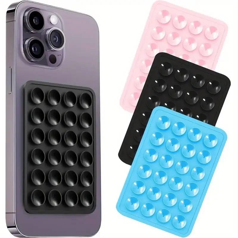 1PC Minimalista Silicone Ventosas Antiderrapante Caso De Telefone Titular Portátil E Móvel Adesivo Traseiro De Um Lado