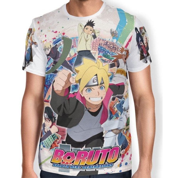 Camisa FULL Print Next Generations Boruto - Naruto