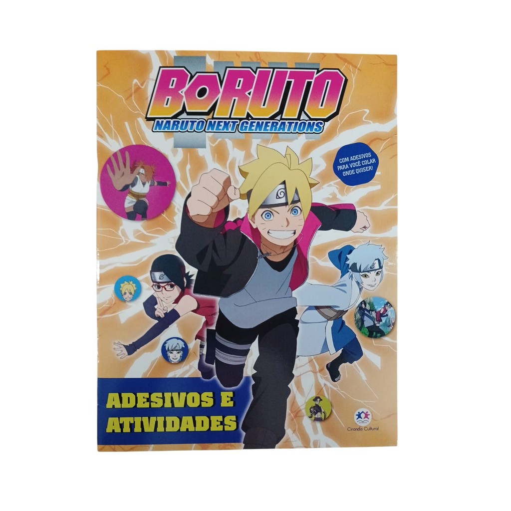 Boruto Naruto Next Generations - Adesivos e Atividades