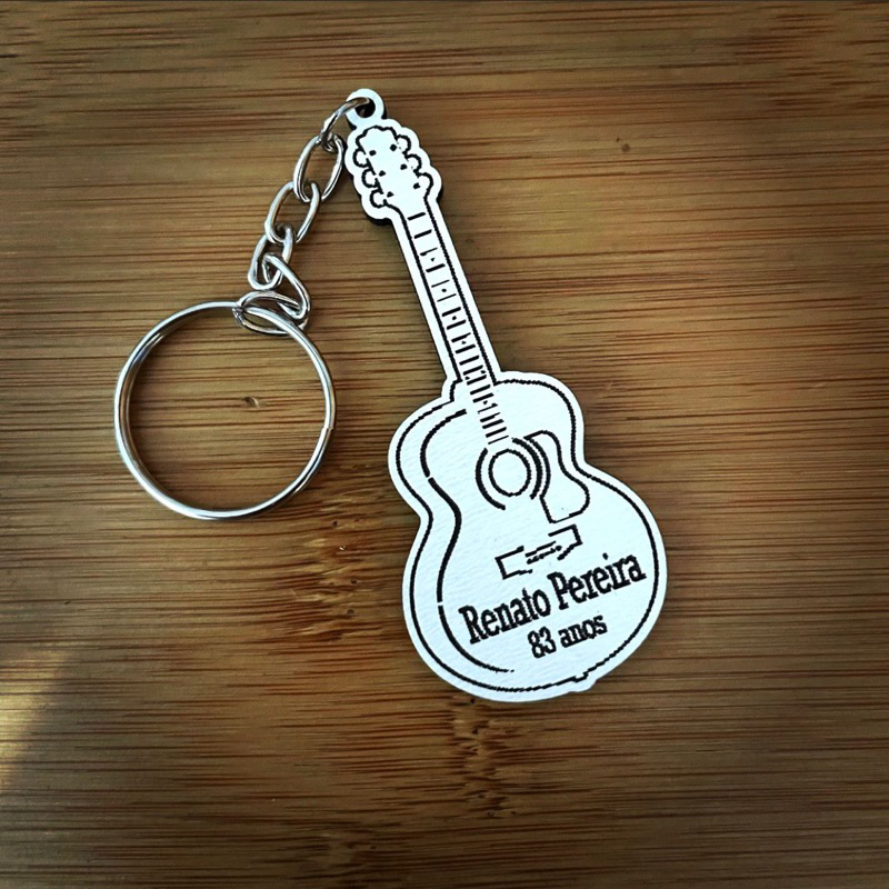 Kit de Chaveiros Violão Aniversário Brinde Aniversário Infantil em MDF