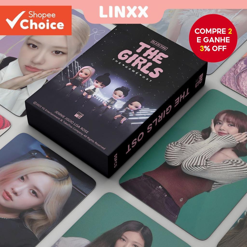 LINXX 55 Pcs BLACKPINK THE GAME Álbum Lomo Card Kpop Photocards Série Cartões Postais