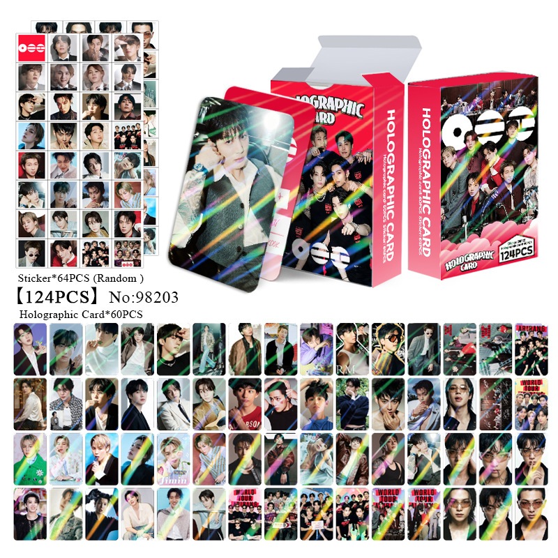 92 Pçs/Caixa Kpop Ídolo Photocard ​ ARIRANG Lomo Cartão SUGA V JK JIN Laser De Foto Para Fãs