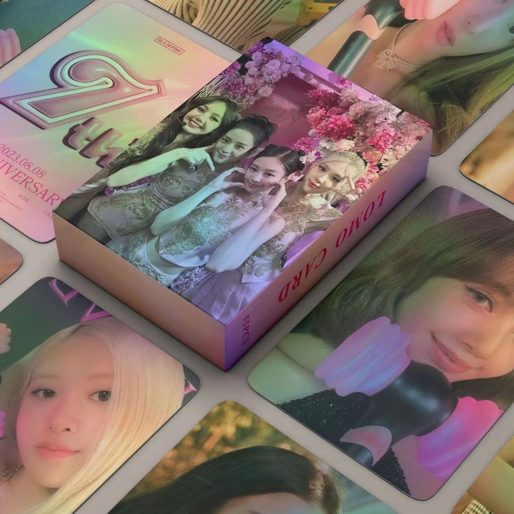 Kpop 55pcs/box BLACKPINK 7o Ann Photocards Lomo Cards Coleção Cartões Postais Para Fãs