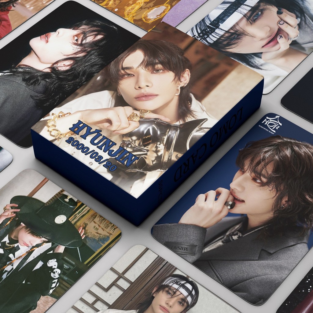 Ídolo KPOP Cartão De Coleção55pcs/box Stray Kids HyunJin SOLO LOMO Para Crianças