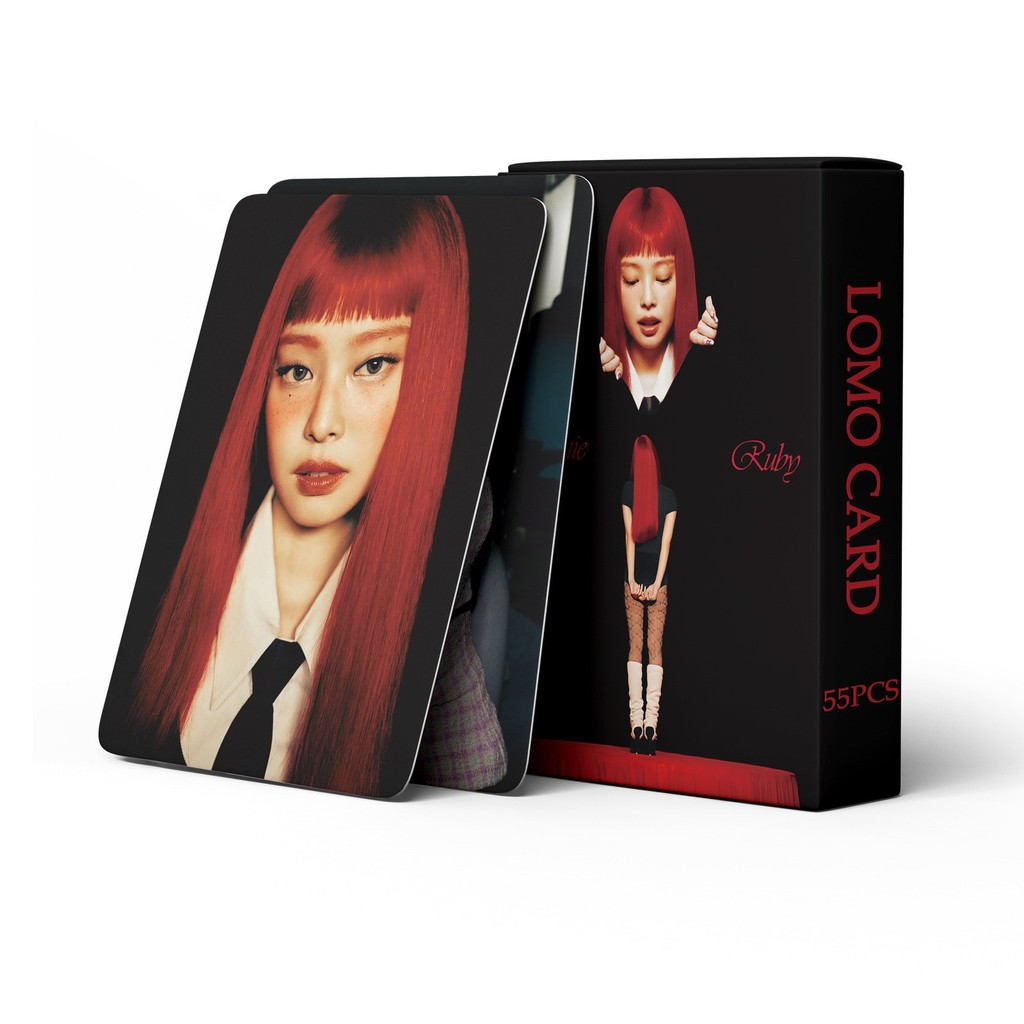 55 Pçs/set Kpop Idol BLACKPINK Photocards JENNIE RUBY Como JENN LOMO Cartão Postal Para Coleções De Fãs