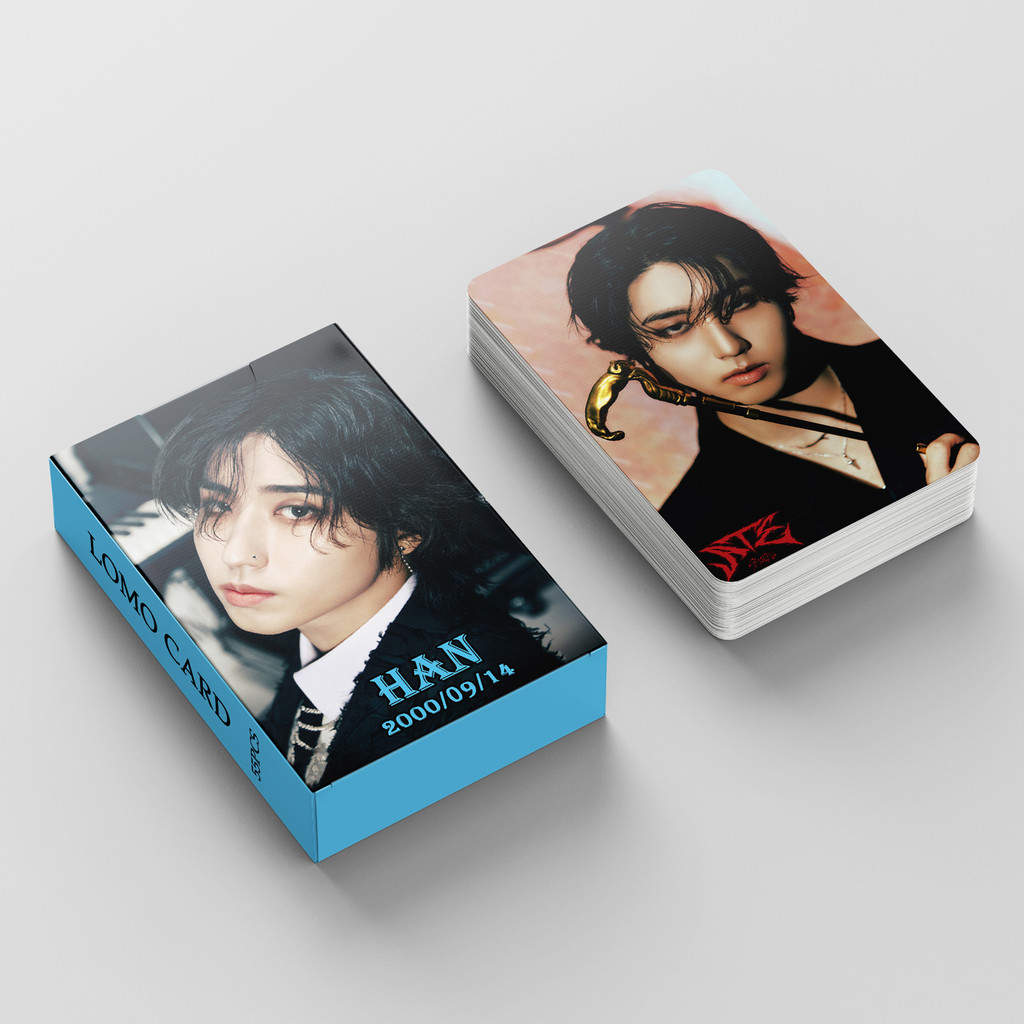 55 Pçs/Set Kpop Idol Stray Kids ATE HAN Solo Lomo Cartões Meninos Photocards Straykids Coleção De Postais