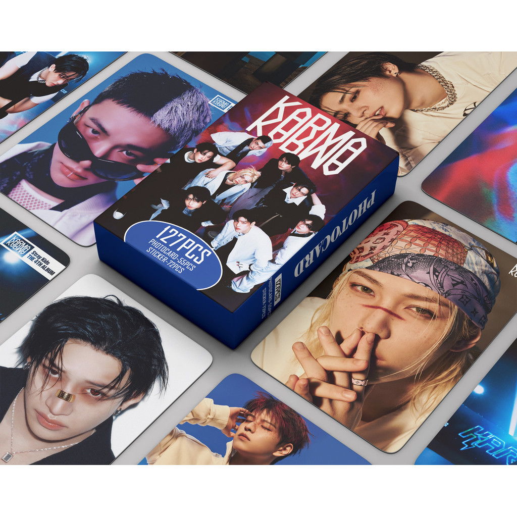 127 Pçs/Set KPOP Ídolo Stray Kids KARMA LOMO Série De Cartões Postais Para Fãs FELIX
