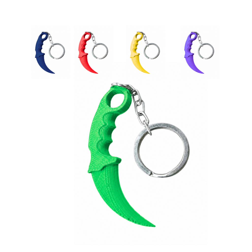 Chaveiro Mini Karambit CS2 – Fidget Gamer Decorativo Colecionável
