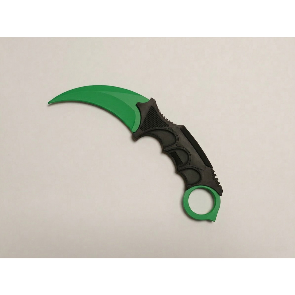 Faca Karambit CS2 Counter Strike Karambit Knife de Plastico Faca Curva Realista Cosplay Decorativo