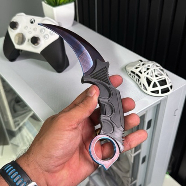 Karambit CS2 decorativa 3D (brinquedo)