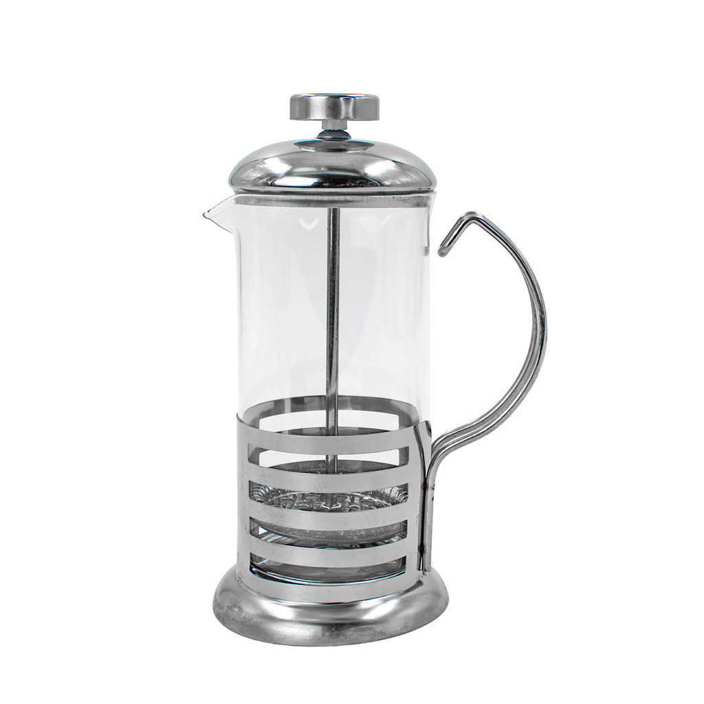 Cafeteira Prensa Francesa de Vidro e Aço Inox 350ml Prática