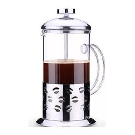 Cafeteira Francesa Café Chá French Press 350ml Vidro E Inox 4 Xícaras