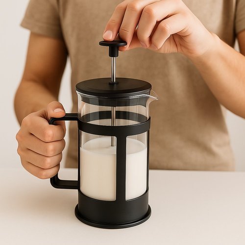 Cafeteira Francesa Vidro 300ml Infusor Aco Inox Esse Cafe Manual