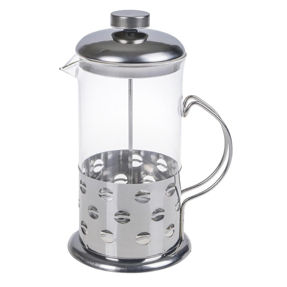 CAFETEIRA FRANCESA INOX CHALEIRA EXPRESSA EM VIDRO CREMEIRA BULE PRENSA FRENCH PRESS LUXO 600ML