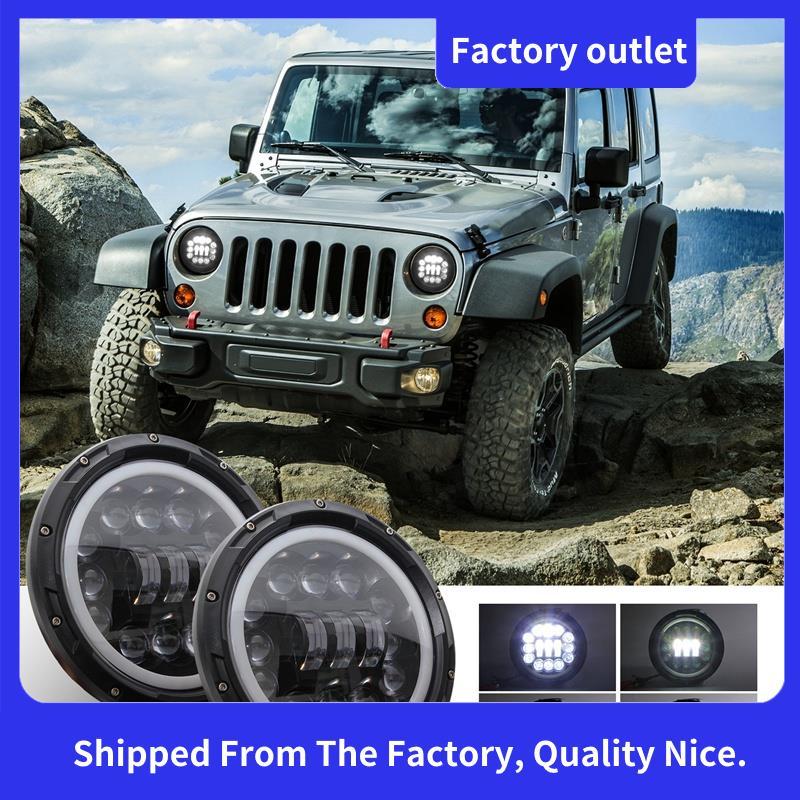 H4 400W 7 Polegadas LED Lâmpada Principal Com Niva Urban Samurai Para Off Road