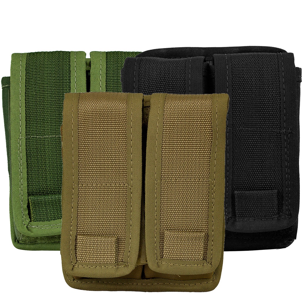 Porta Carregador Duplo  Ripstop Sistema Molle Universal Para Cinto E Colete Safo