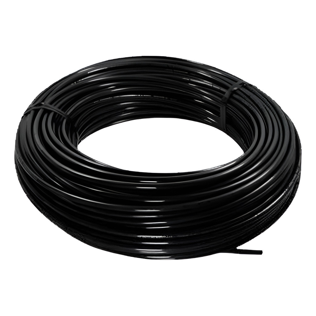 Mangueira Tecalon 12mm X 9mm 10 Metros Preta Tubo Nylon Pneumatico Freio Ar Caminhao