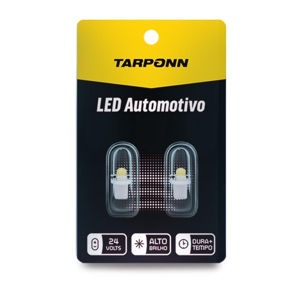 Par Lâmpada Led Pinguinho Soquete T5 24v 6000k Tarponn