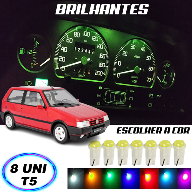 Lâmpada T5 Pinguinho Painel Uno 8 Peças