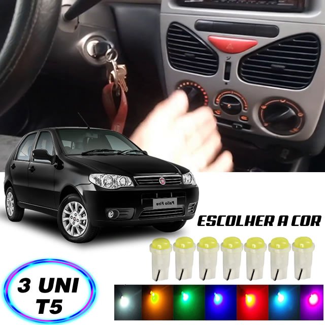 Kit 3 Lampadas De Led T5 Pinguinho Comando De Ar Palio Uno Punto