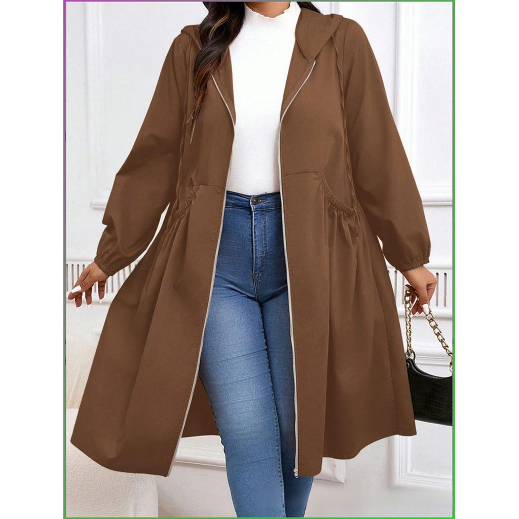【Casual Elegance】[Trendy Design] Short Jacket Soft and Comfortable Zipper Tweed Jacket Windproof/Outerwear/Fashion/For/W
