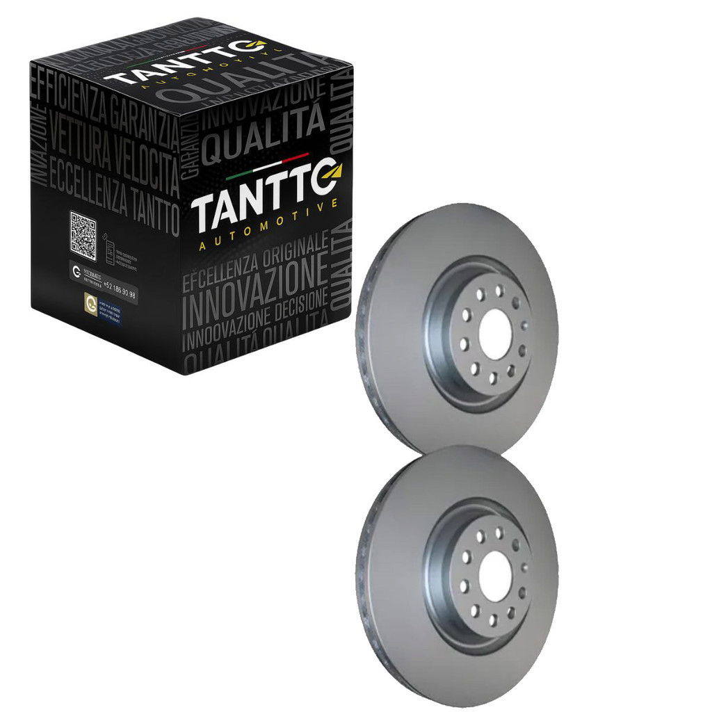 PAR DISCO DE FREIO DIANTEIRO GOLF 2013 A 2019 / TIGUAN 2007 A 2024 / PASSAT 2015 A 2021 - TANTTO 05DDN036
