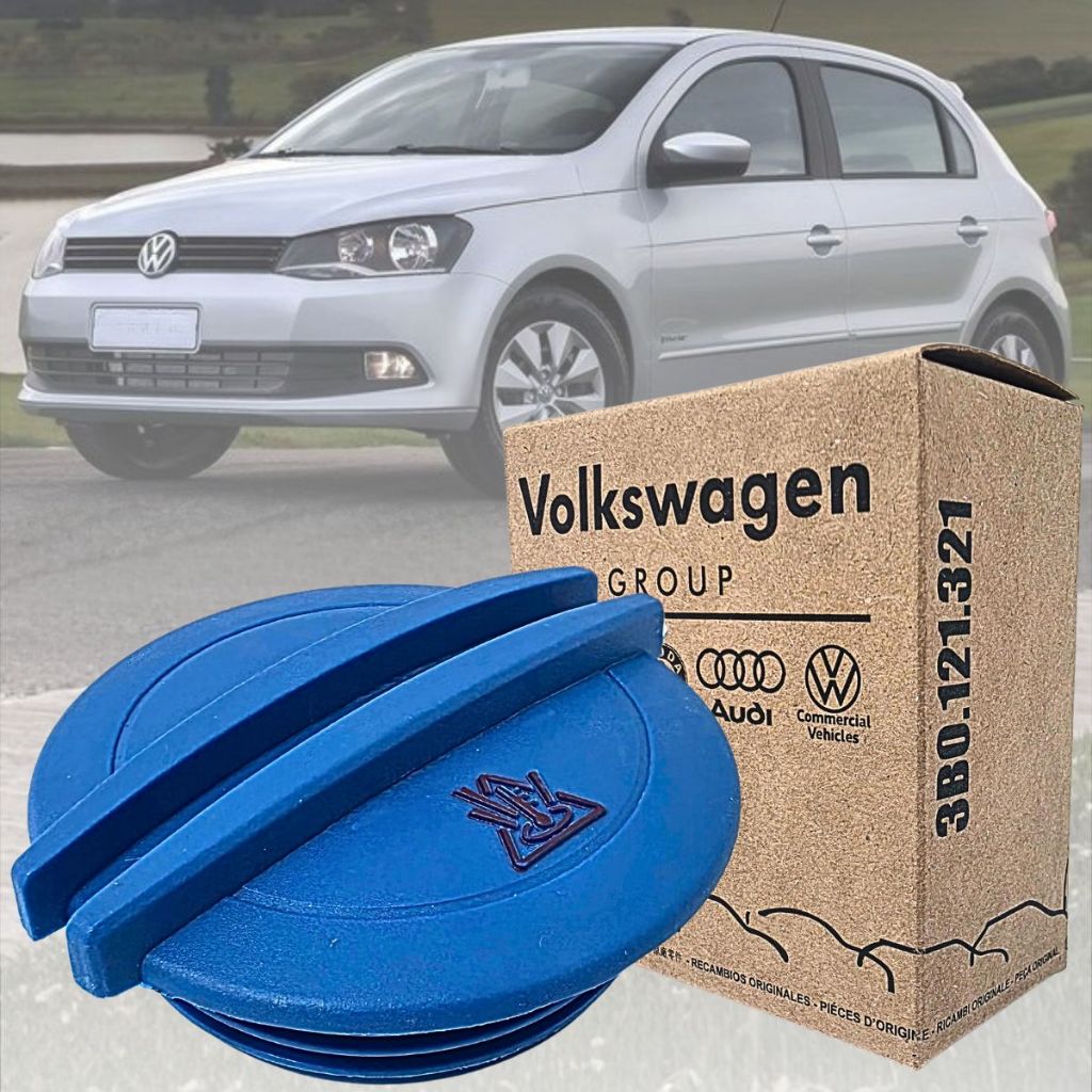 Tampa Reservatório Radiador Volkswagen Gol Polo Kombi Fusca Voyage Fox Jetta Golf Passat 2003 2007 2010 2015 2019