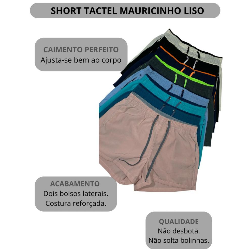 Kit  Shorts Feminino Lisa Cintura Alta Soltinho Bermuda Feminina Praia Fitness Academia Piscina